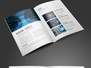 簡約大氣藍(lán)色科技公司軟件開發(fā)宣傳冊模板